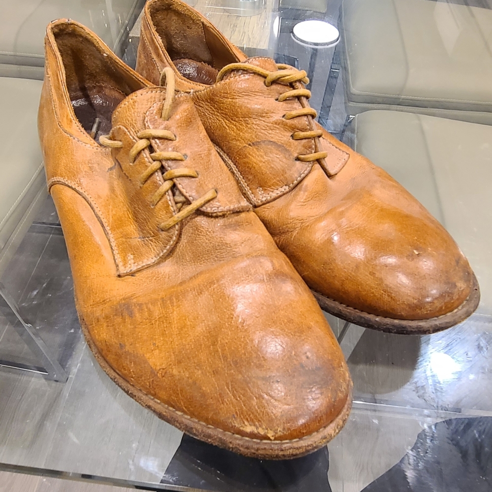 Officine Creative Mens brown 'distressed' shoes - Picture 2 of 6